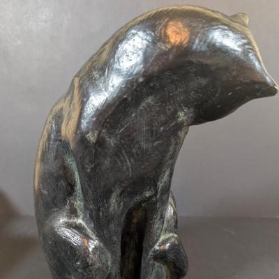 LOT 193: Austin Products Black Cat "Feline Study" Sculpture