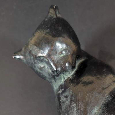 LOT 193: Austin Products Black Cat "Feline Study" Sculpture