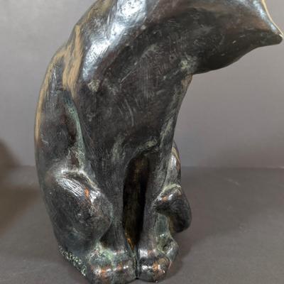 LOT 193: Austin Products Black Cat "Feline Study" Sculpture