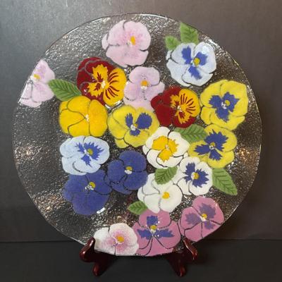 LOT 220: Fused Glass Plate Collection