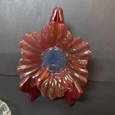 LOT 220: Fused Glass Plate Collection
