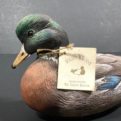 LOT 244: Collection of Signed Decorative Ducks - Canvasback by Andrea (Andrea by Sadek), Wildlife N' Wood By Carol Burns and More