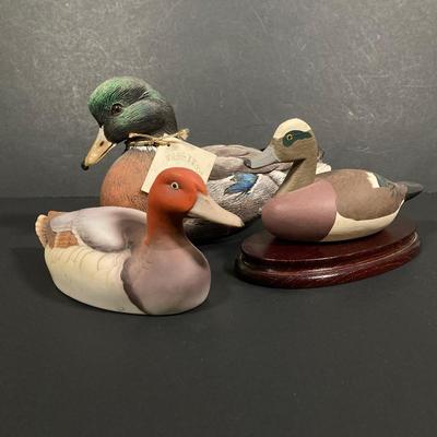 LOT 244: Collection of Signed Decorative Ducks - Canvasback by Andrea (Andrea by Sadek), Wildlife N' Wood By Carol Burns and More