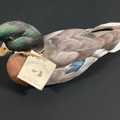 LOT 244: Collection of Signed Decorative Ducks - Canvasback by Andrea (Andrea by Sadek), Wildlife N' Wood By Carol Burns and More