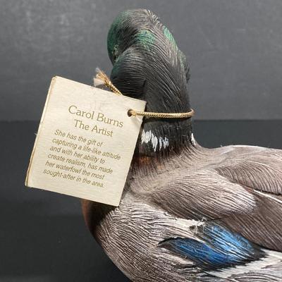 LOT 244: Collection of Signed Decorative Ducks - Canvasback by Andrea (Andrea by Sadek), Wildlife N' Wood By Carol Burns and More