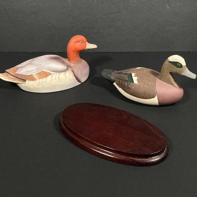LOT 244: Collection of Signed Decorative Ducks - Canvasback by Andrea (Andrea by Sadek), Wildlife N' Wood By Carol Burns and More