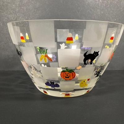 LOT 247: Halloween Themed Collection - Lenox Glass Bowl, Sakura Bowl with Decorative Decor