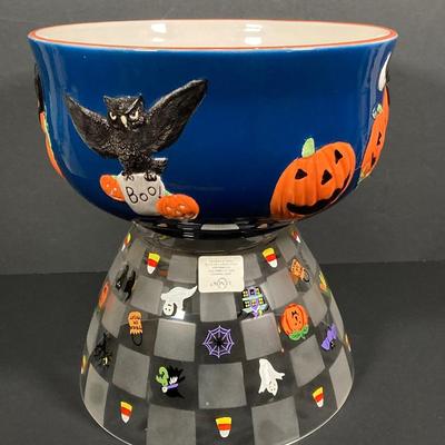 LOT 247: Halloween Themed Collection - Lenox Glass Bowl, Sakura Bowl with Decorative Decor