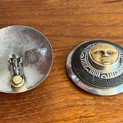 Designer Native American Sterling Silver Earrings Lot Signed