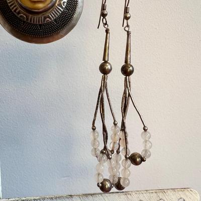 Designer Native American Sterling Silver Earrings Lot Signed