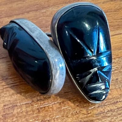 Designer Native American Sterling Silver Earrings Lot Signed