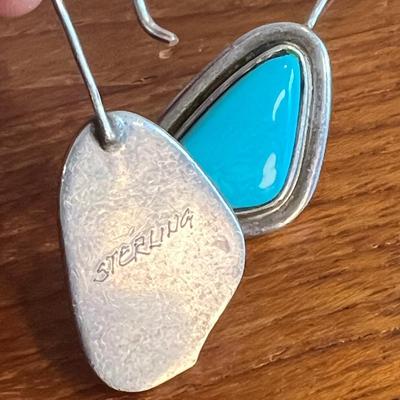 Designer Native American Sterling Silver Earrings Lot Signed