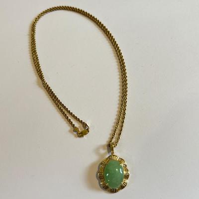 14k Gold Necklace w Pendant - 7.43 Grams