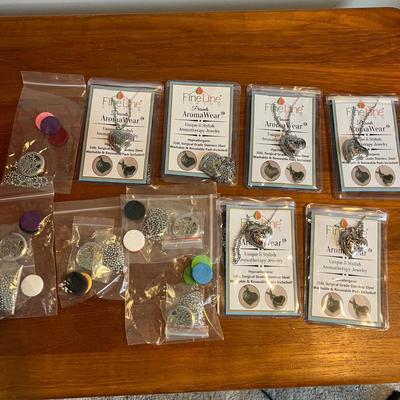 11 Pc. Lot Aroma Wear Necklaces - Fine Line, NWT, Essential Oils
