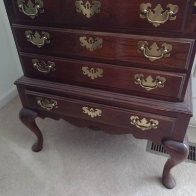 Vintage Mahogany Crawford Furniture Secretary Hutch (No Contents)