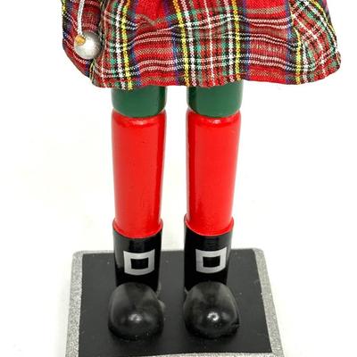 Set of 3 Nutcrackers - Santa, Fireman, Scottishman with Bagpipes