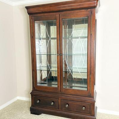 Gorgeous Beveled Glass China Cabinet by Universal Furniture
