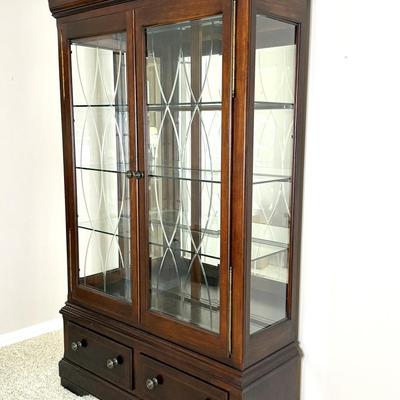 Gorgeous Beveled Glass China Cabinet by Universal Furniture