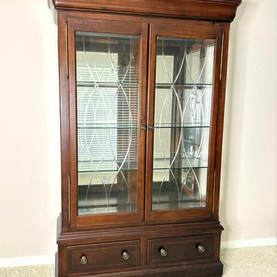 Gorgeous Beveled Glass China Cabinet by Universal Furniture