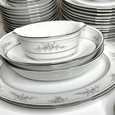 95 Piece Set of Noritake - Legendary Sweet Leilani China Set with Serving Pieces