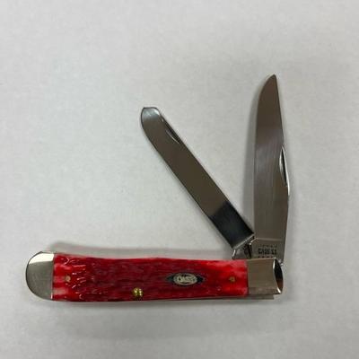 Case XX Red Bone Peach Seed Jig Trapper