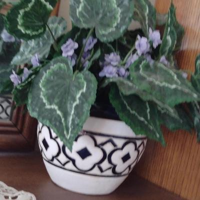 Decorative Pot with Artificial Flowers
