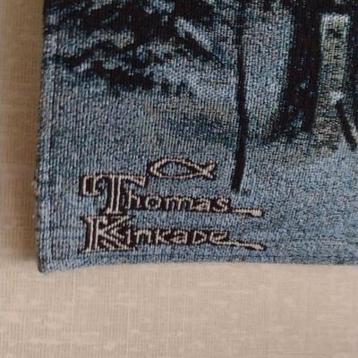 Thomas Kinkade Tapestry Wall Art with Hanging Rod- Approx 24 1/2" x 35 1/2"