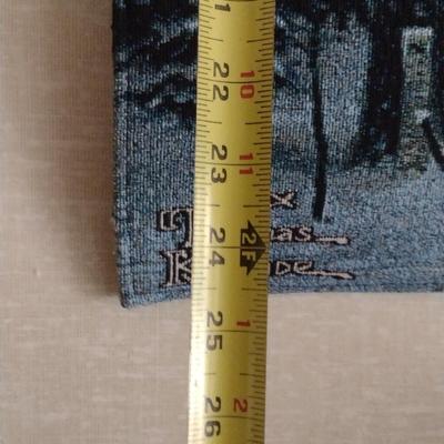 Thomas Kinkade Tapestry Wall Art with Hanging Rod- Approx 24 1/2" x 35 1/2"