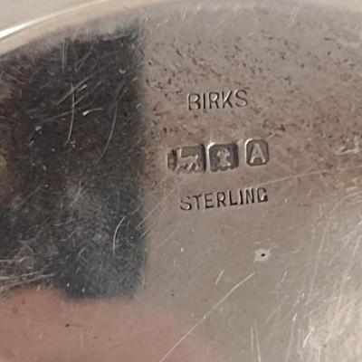 Antique Birks Sterling Silver Fruit Bowl- Approx 8" in Diameter- Item has Been Monogrammed- Approx Weight 371 Grams