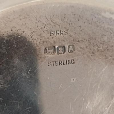 Antique Birks Sterling Silver Fruit Bowl- Approx 8" in Diameter- Item has Been Monogrammed- Approx Weight 371 Grams