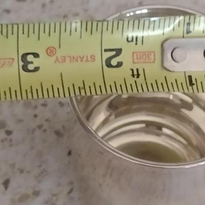 Collection of Sterling Silver Goods- Candy Dish, Baby Cup, Napkin Ring- Approx Total Weight 150 Grams