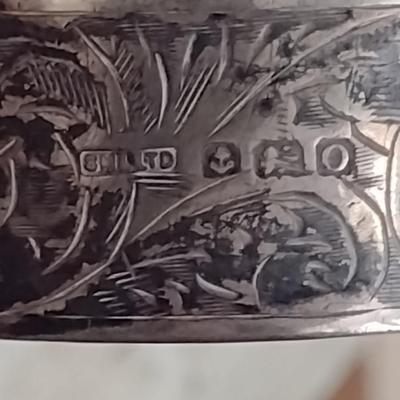 Collection of Sterling Silver Goods- Candy Dish, Baby Cup, Napkin Ring- Approx Total Weight 150 Grams