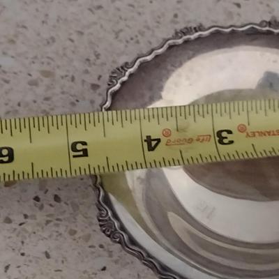 Collection of Sterling Silver Goods- Candy Dish, Baby Cup, Napkin Ring- Approx Total Weight 150 Grams