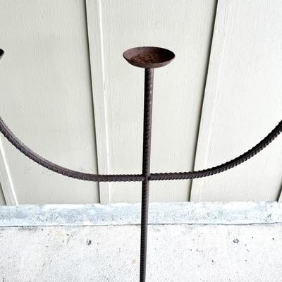 Large Rebar Candleabra