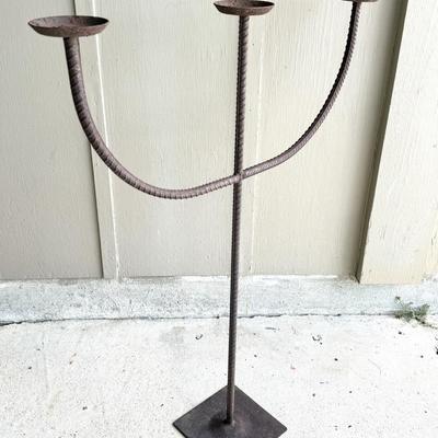 Large Rebar Candleabra