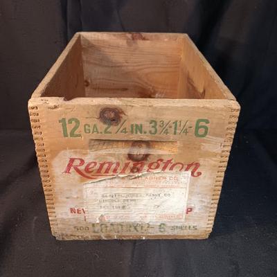 REMINGTON EXPRESS WOODEN AMMO BOX