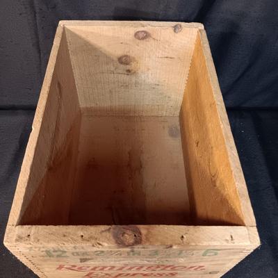 REMINGTON EXPRESS WOODEN AMMO BOX