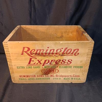 REMINGTON EXPRESS WOODEN AMMO BOX