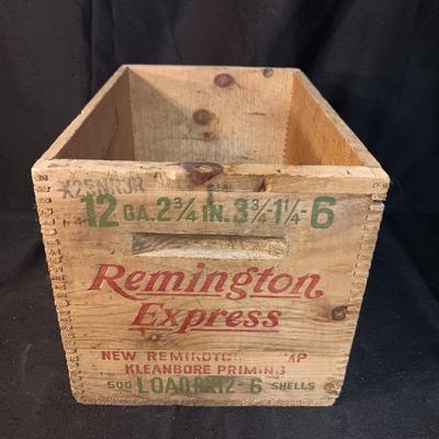 REMINGTON EXPRESS WOODEN AMMO BOX