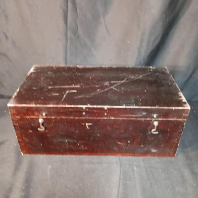 GENUINE AND ORIGINAL IRWIN BITS, WOOD CHEST AND MISC TOOLS