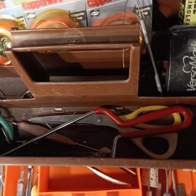 HAND CRANK BENCH GRINDER PLUS SMALLER HAND TOOLS