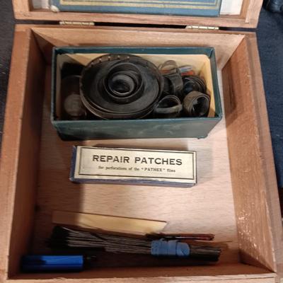 ANTIQUE PATHEX PROJECTOR W/EXTRAS MADE IN FRANCE
