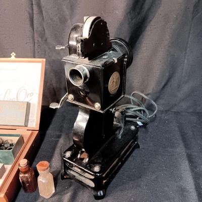 ANTIQUE PATHEX PROJECTOR W/EXTRAS MADE IN FRANCE
