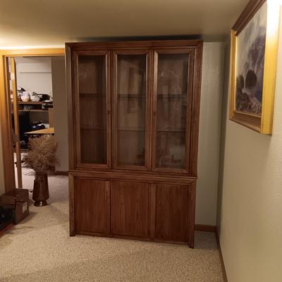 BEAUTIFUL LIGHTED DISPLAY CABINET