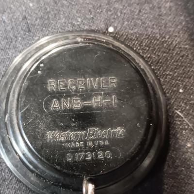 BRASS FIRE EXTINGUISHER AND VARIOUS HEADPHONES