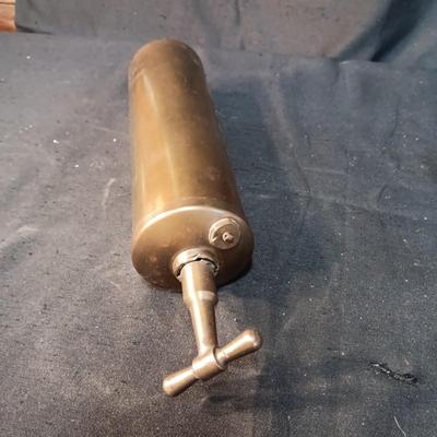 BRASS FIRE EXTINGUISHER AND VARIOUS HEADPHONES