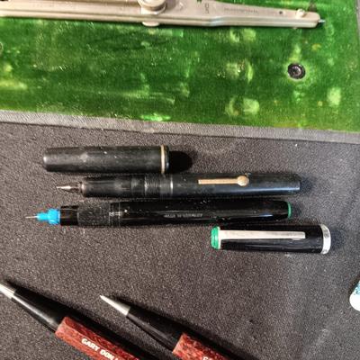 VINTAGE DRAFTING AND WRITING TOOLS