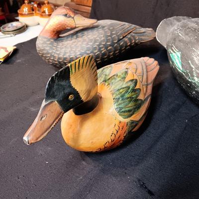 3 WOODEN DUCKS