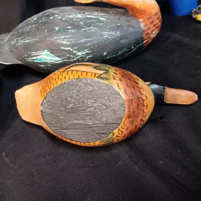 3 WOODEN DUCKS