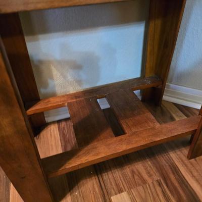 Mission-Style Wood & Slate Side Table (2 of 2 )